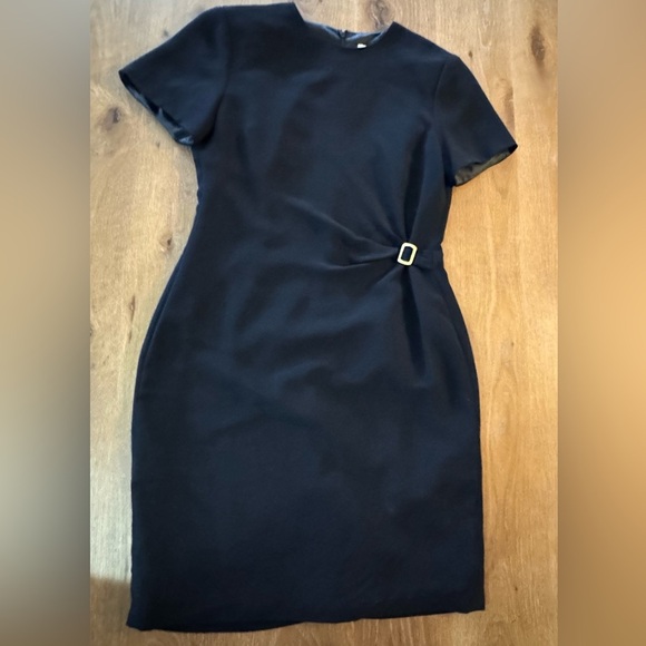 Vintage Coldwater Creek Black Sheath Dress Petite 10 Petite - Picture 2 of 8